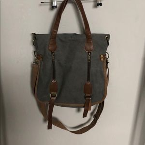 👜👜Canvas and Leather hobo bag❤️❤️